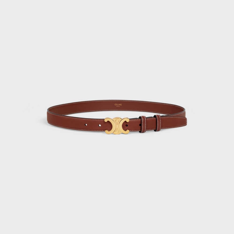 Teck Celine Medium Triomphe in Natural Calfskin Belts | CL-592453