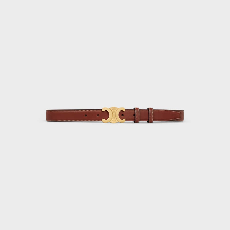 Teck Celine Medium Triomphe in Natural Calfskin Belts | CL-592453