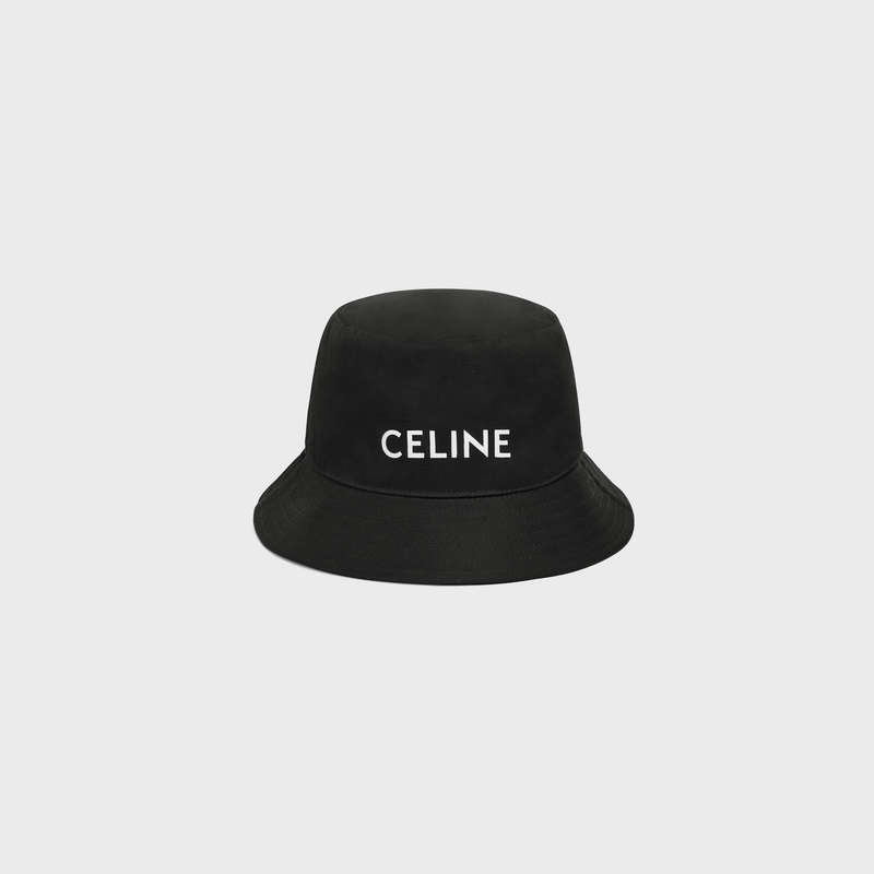 ULTRA BLACK Celine BUCKET IN GABARDINE COTTON Hat | CL-591705