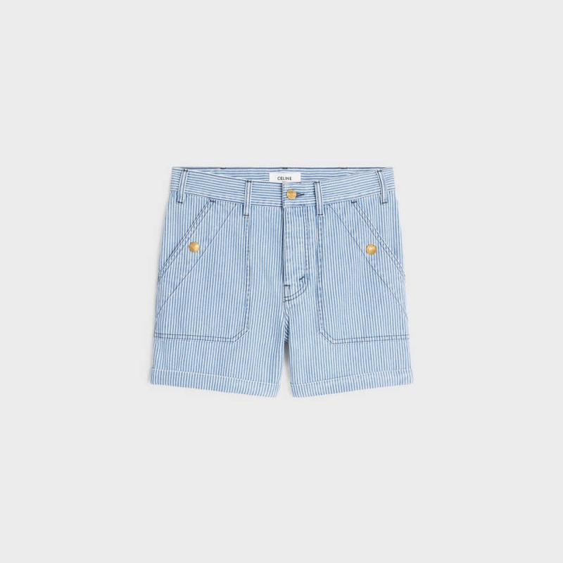 WAVE WASH Celine suzanne in cotton hickory Shorts | CL-592745