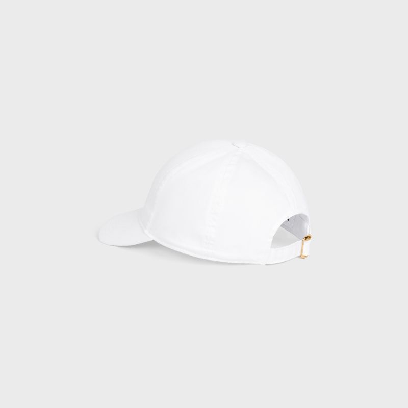 White Celine BASEBALL IN COTTON Cap | CL-591695