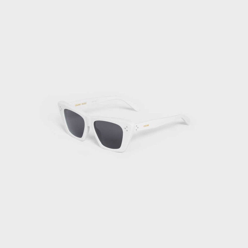 White Celine Cat Eye S187 in Acetate Sunglasses | CL-592424