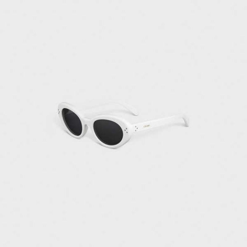 White Celine Cat Eye S193 in Acetate Sunglasses | CL-592423