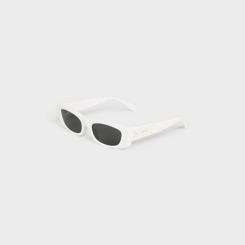 White Celine Graphic S258 in Acetate Sunglasses | CL-592413