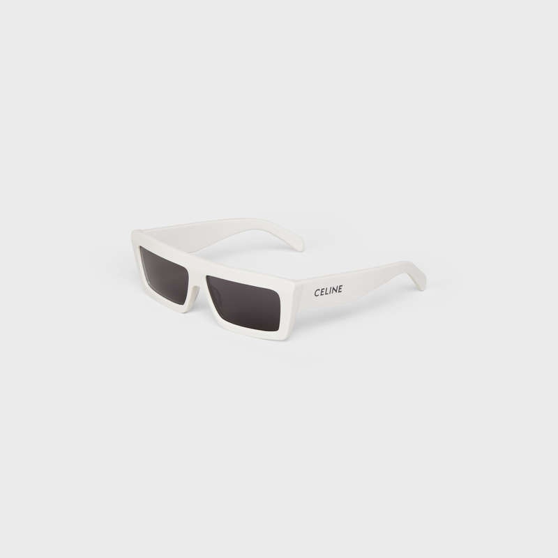 White Celine Monochroms 02 in Acetate Sunglasses | CL-591753