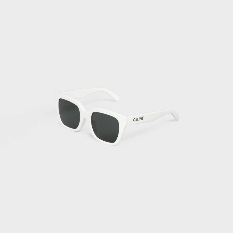 White Celine Monochroms 03 in Acetate Sunglasses | CL-592420