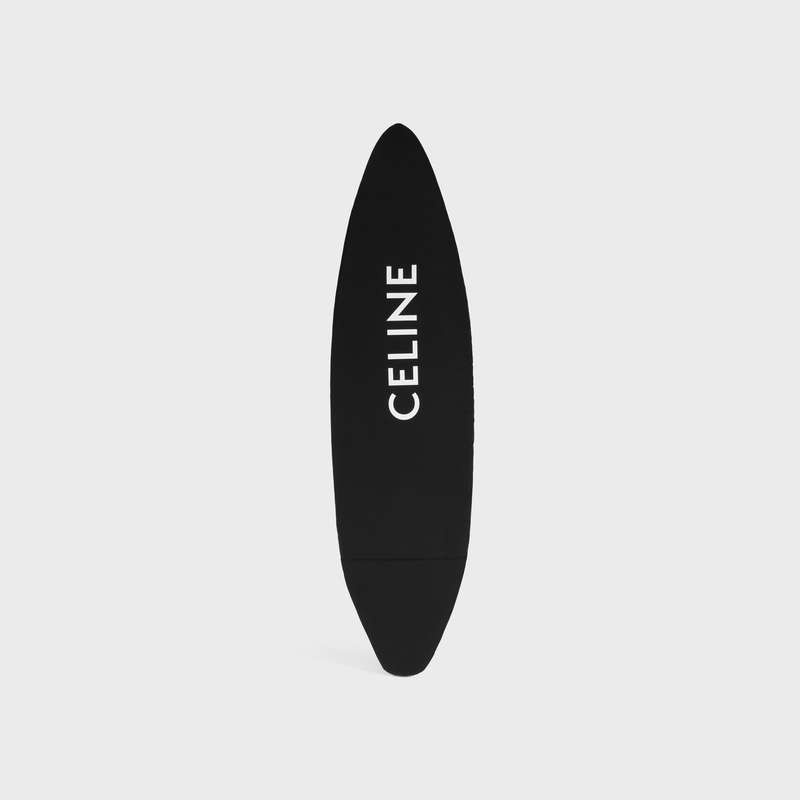 White / Black Celine SHORTBOARD with celine BLACK LOGO IN RESIN AND FIBERGLASS Lifestyle | CL-591681