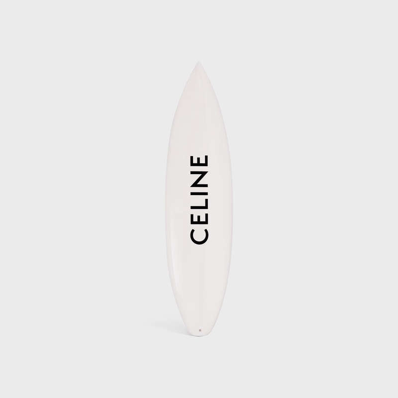 White / Black Celine SHORTBOARD with celine BLACK LOGO IN RESIN AND FIBERGLASS Lifestyle | CL-591681